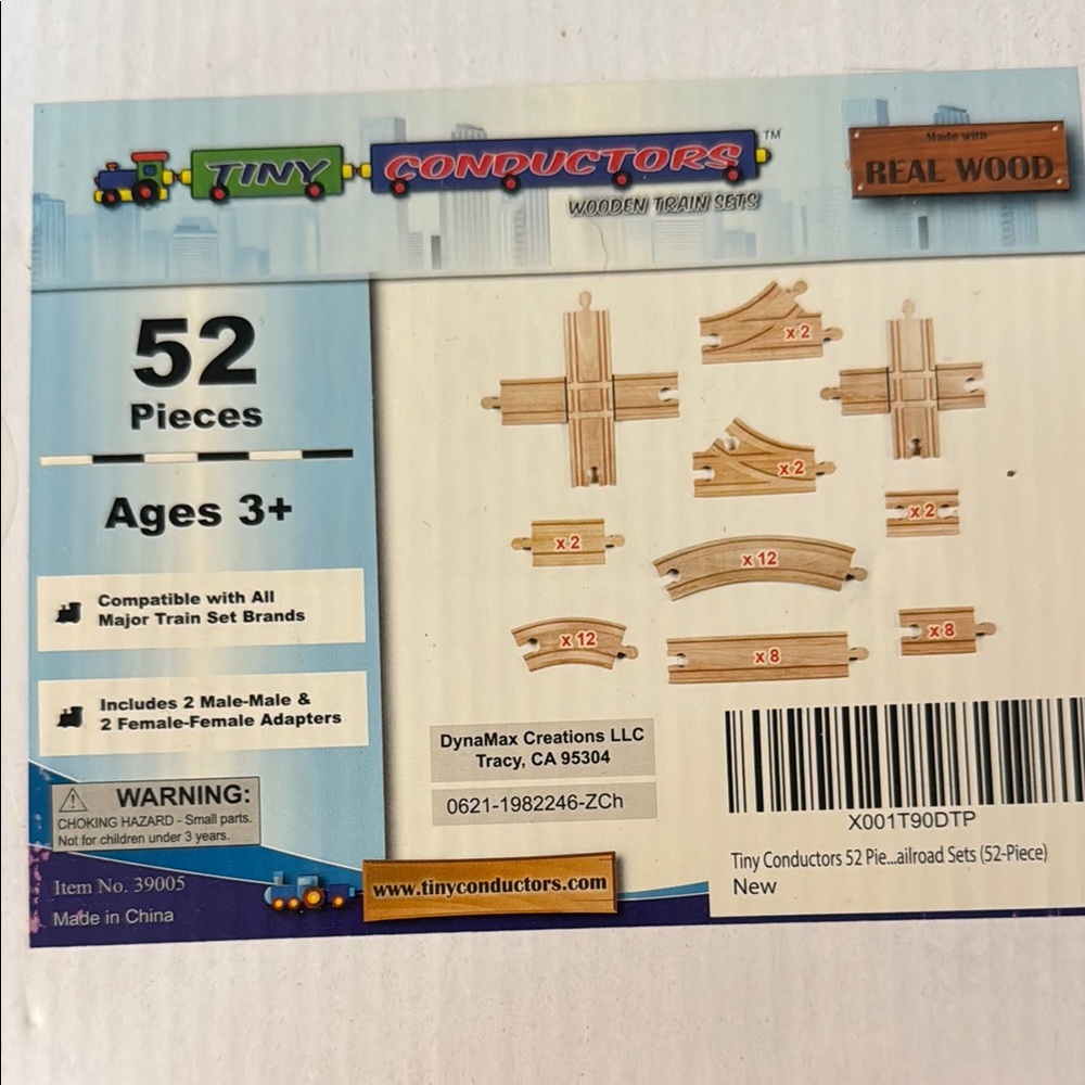 Wooden Train Track Set